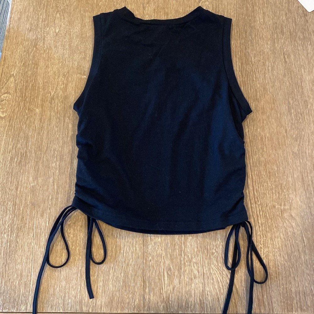 SHEIN Drawstring Ruched Side Crop Tank Top - Picture 5 of 5